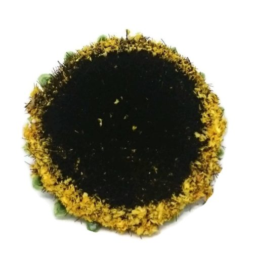 Sárga-barna virágközép - 3,5 cm